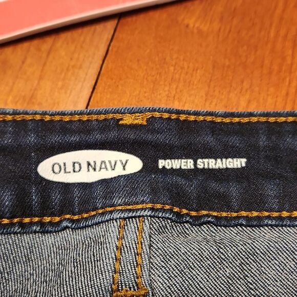 Old Navy Women's "Power Straight" Dark Wash Jeans Size 10 - Picture 7 of 8
